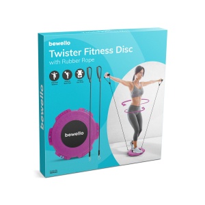 Disc de fitness Twister - cu frânghie de cauciuc - 29 cm - Img 3