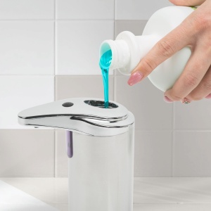 Distribuitor automat de săpun - 220 ml - picioare - baterie - crom - Img 3