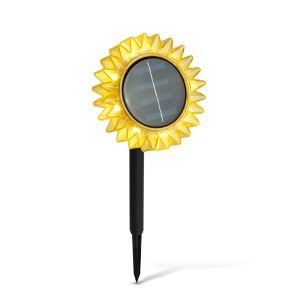 Floare solară floarea-soarelui - galbenă - cu țăruș / suspendabilă - 13 x 6,5 x 35 cm - Img 2