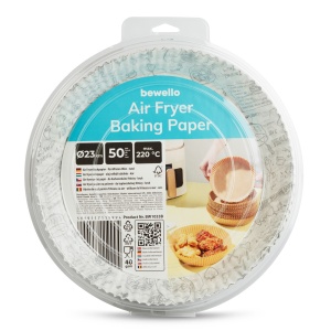 Hârtie de copt pentru Air fryer - pentru gătit fără ulei - cu model, rotund - 23 cm - 50 bucăți / pa - Img 4