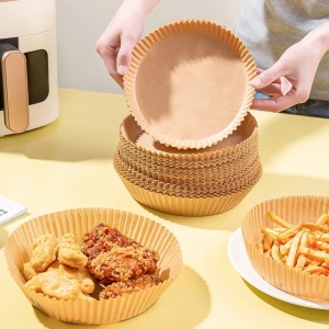 Hârtie de copt pentru friteuza cu aer - utilizare la friteuza cu aer - cerc - 20 cm - 50 buc / pac - Img 3