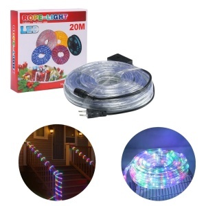 Instalație 10m, Model Furtun LED, Lumină Multicolora, pentru Interior și Exterior, de Crăciun - Img 2