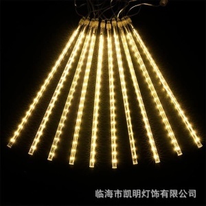 Instalatie LED 3m de Craciun 50cm, Model Ploaie de Meteoriti 8 Tuburi cu Cablu de Alimentare si Mufa de Conectare - Img 2