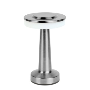 Lampa de masa - argint - caldura reglabila de culoare, luminozitate - baterie USB - Img 2