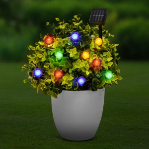 Lampă solară LED - floare - 2,3 m - 20 LED - culoare - Img 2