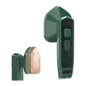 Mini fier de călcat portabil, verde, cu talpă compactă, pentru călătorii