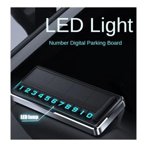 Numar auto cu incarcare solara - silver