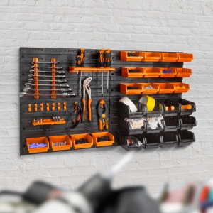 Panou organizator pentru scule - 4 placi, 47 x 27 cm