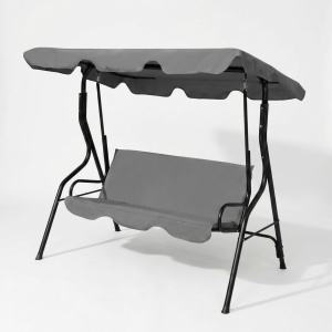 Pat de balansoar - 170 x 110 x 153 cm - gri - Img 2