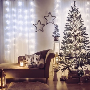 Perdea luminoasă - 200 LED-uri - alb – alimentare de la rețea - IP44 - 4,2 m - 8 programe