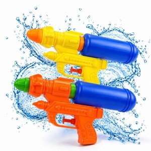 Pistol cu Apă 10x20cm din Plastic, cu Rezervor Detașabil, Diferite Culori