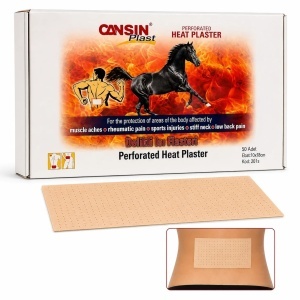 Plasturi Antireumatici 50/set, cu Ardei Iute, 10x18cm Cansin