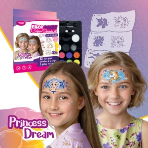 Princess Dream Paint Set - 6 șabloane