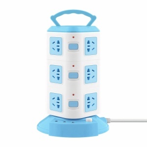 Priza Multifuncțională Portabilă 3 etaje cu Mâner, Tip Turn 240V 10A