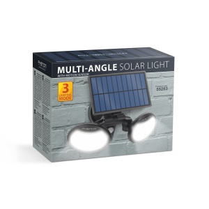 Reflector solar cu senzor de mișcare - cu cap rotativ - 2 LED-uri COB - Img 4