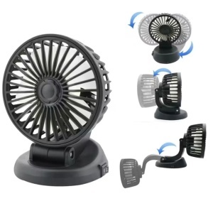 Ventilator Portabil USB 5V, 16cm, Reglaj Multi-Poziție 360°, pentru Birou și Mașină, Reîncărcabil - Img 3