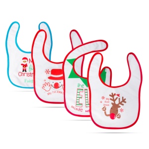 Bavete de Crăciun pentru bebeluși - 38 x 27 cm - 4 tipuri