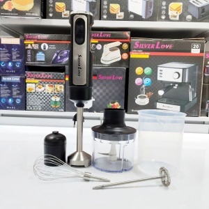 Blender Vertical 35cm, Silver Love 5 în 1. 500W cu Accesorii - Img 2