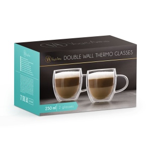 Capuccino flacon de perete dublu - 250 ml - 2 bucăți / ambalaj - Img 2