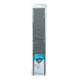 Cutie de depozitare din material textil - 30 x 26 x 10 cm - gri - Img 4