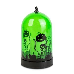 Decor LED Halloween - verde - 3 x AAA - 8 x 12,5 cm - Img 2