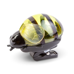 Decor solar cu clemă - broască țestoasă, albinuță, melc, gărgăriță - 10 x 6 x 14 cm - LED alb - Img 3