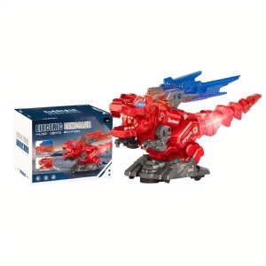Dinozaur Electric 21x12x13cm Interactiv cu Lumină, Sunet și Mișcare Rotativă 360° pentru Copii