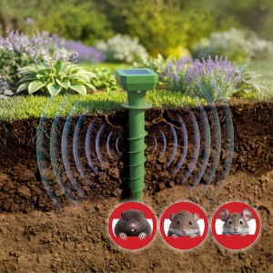 Dispozitiv solar anti-dăunători cu țăruș - 80 mAh - 500 m2 - IP44