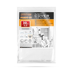 Foliă de protecție pentru zugrăvit - LDPE - extra rezistentă - 30 microni - 4 x 5 m
