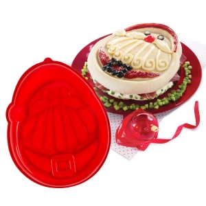 Formă de copt din silicon - Moș Crăciun - 24 x 30 x 4,5 cm
