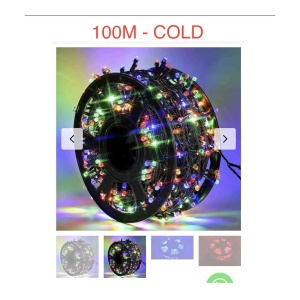 Instalatie tip rola 100 M / 500 LED alb rece