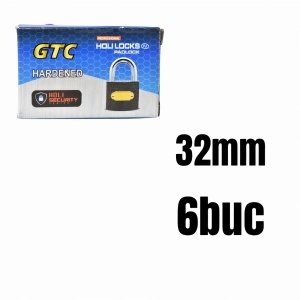 Lacat Negru 32mm 6buc/set