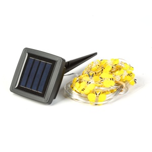 Lampă cu LED-uri solare - albină - 2,4 m - 25 LED - alb cald - Img 2