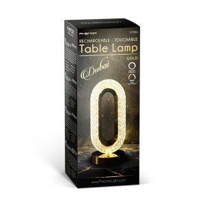 Lampa de masa - aur - temperatura reglabila a culorii, luminozitate - baterie - USB - Img 4