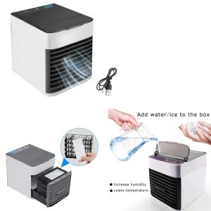 Mini Aer Conditionat Portabil 15x14cm Racire Apa, Incarcare USB