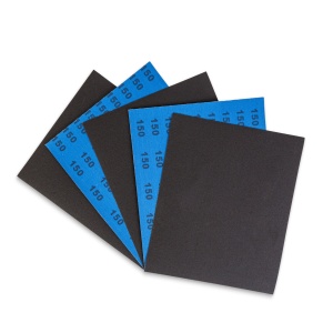 Pânză abrazivă - granulația 150 - albastră - 230 x 280 mm - 5 bucăți / set - Img 2