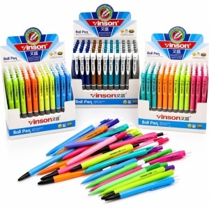Pix Vinson 13cm Pasta Albastra si Corp cu Grip Antiderapant 60/set Diferite Culori