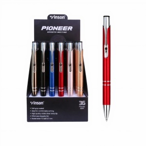 Pixuri Metalice Vinson 36/set, cu Mecanism Click Diferite Culori - Img 2