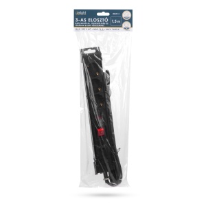 Prelungitor cu 3 prize cu protecție la supratensiune și supracurent - 230V - 16A - 3m - Img 2