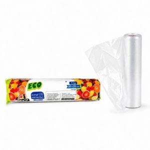 Rola de Pungi Alimentare 1kg, Eco 250buc, Transparente 20x23cm
