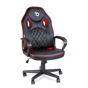 Scaun gamer cu cotiere - negru / roșu - 71 x 53 cm / 53 x 47 cm