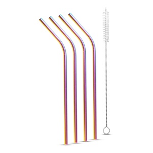 Set paie din otel inoxidabil - curcubeu din titan - 215 x 6 mm - 5 parti