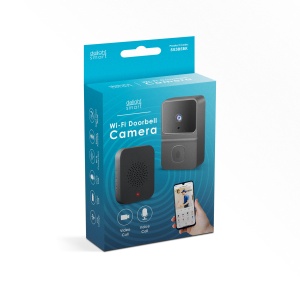 Set videointerfon inteligent - cu Wi-Fi, pe acumulator - HD - negru - Img 2