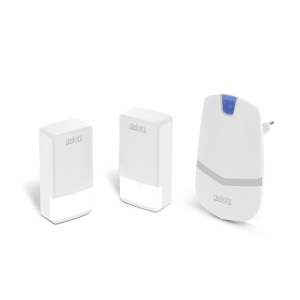 Sonerie wireless digitală fără baterie - Kinetic - cu 2 emițătoare (unități exterioare)