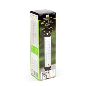 Termometru solar de grădină - LED alb rece, 6,3 x 44,5 cm - Img 4