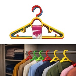Umerașe pentru haine 5/set din Plastic, Diferite Culori - Img 2