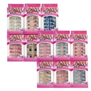 Unghii False 12/set, Aplicare Rapidă cu Bandă Adezivă, Diferite Modele - Img 3