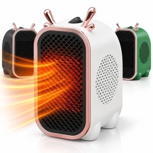 Aeroterma Electrica 16x9x13cm, 800W, Incalzire PTC, 2 Trepte, Oprire la Rasturnare, Diferite Culori - Img 2