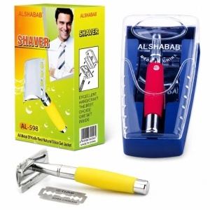 Aparat de Ras Clasic 12/set, Reutilizabil, Mâner Ergonomic Antialunecare, cu Cutie și Lamă Inclusă