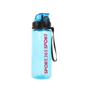 Bidon sport din plastic transparent - 600 ml - disponibil în 3 culori - Img 4